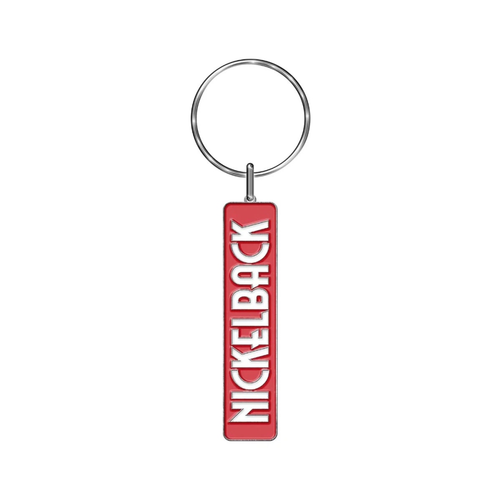 Nickelback - Logo Keychain - Silver coloured/Red